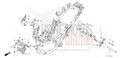 FRAME BODY NSS125ADP de 2023